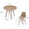 Best Choice Products 5-Piece Compact Mid-Century Modern Dining Set w/ 4 Chairs, Wooden Legs